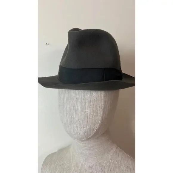 BORSALINO ALLESSANDRIA ITALY BOGART FEDORA FELT HAT - Picture 2 of 7